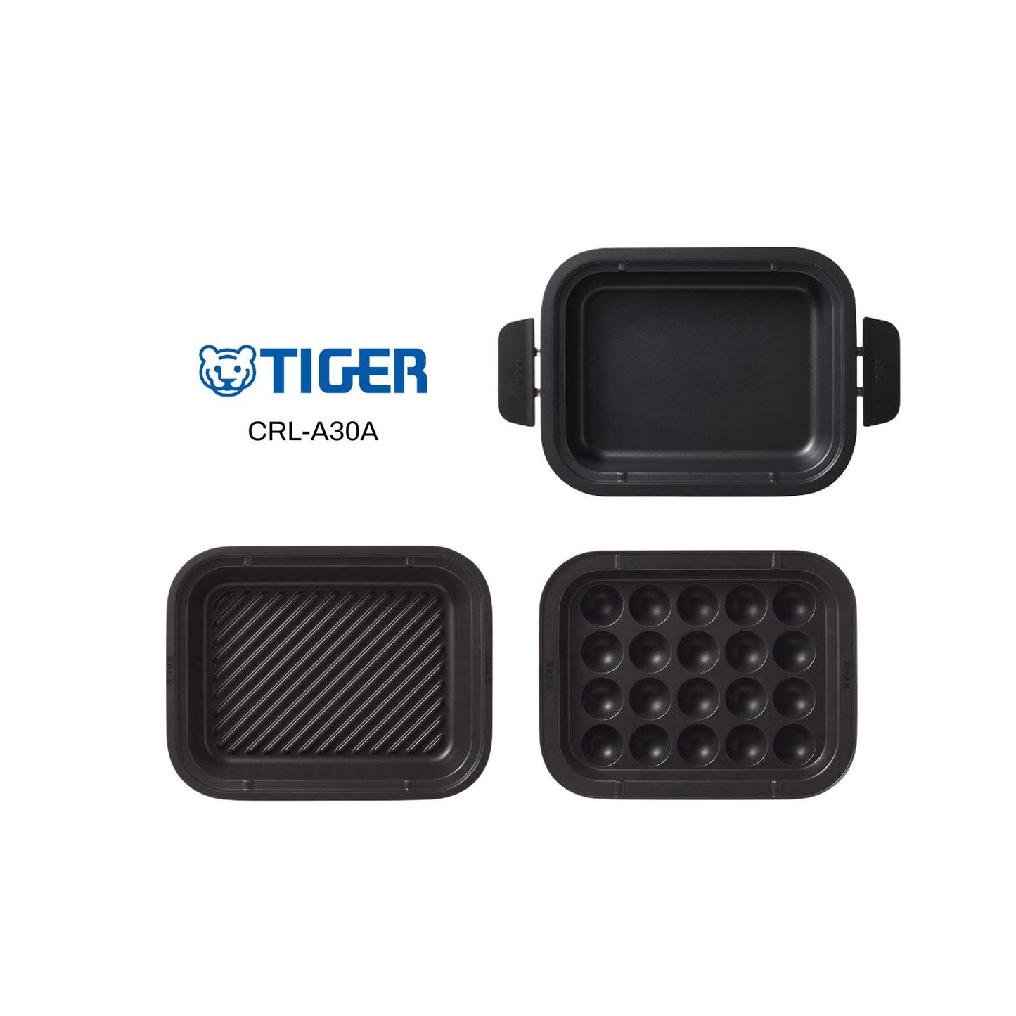TIGER 3 in 1 Electric Skillet Pan Grill and Takoyaki CRL-A30A