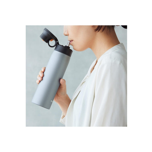 TIGER MCS-A050 Vacuum Insulated Thermal Bottle with Stainless Steel Straw